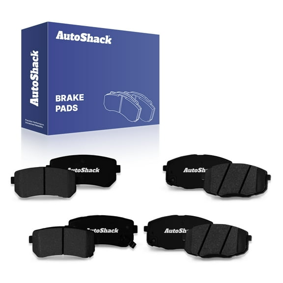 AutoShack Front & Rear Ceramic Brake Pad Set | Replacement for 2009-2012 Hyundai Elantra 2010-2013 Kia Forte 2010-2013 Kia Forte Koup 2012-2013 Kia Forte5 | 8-PC