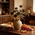 thumbnail image 6 of Artificial Fall Chrysanthemum Floral Stem, Dried Style Faux Flower Sprig With Long Flexible Branch, Rustic Harvest Vase Filler, Thanksgiving Table Mantel Home Decor, 6 of 6