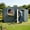 Coal Gray, variant on LuckyNote 10x8 FT Metal Storage Shed with Window & Flower Rack, Lockable Double Doors, Waterproof Garden Shed for Backyard Patio, Gray
