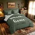 thumbnail image 2 of meiyoeat Rustic Home Sweet Twin Bedding for Adults Men Women, Arrow Quote Bedding Comforter Set, Sage Green, Grey Reversible, 7-Piece, 2 of 6