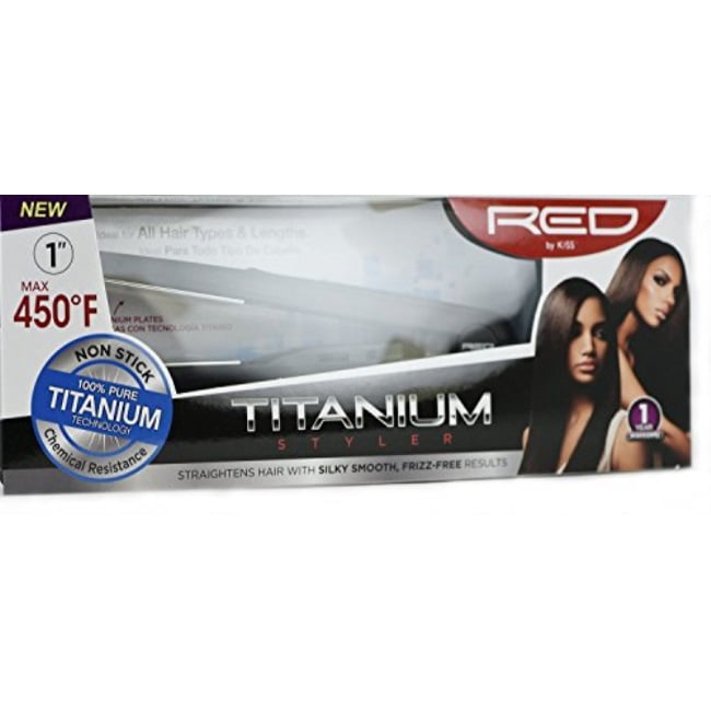 red kiss titanium flat iron