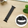 thumbnail image 6 of Magnetic Leather Band for Apple Watch Bands 45mm 44mm 40mm 38mm 42mm 41mm 45 Leather Link Loop Replacement Wristband with Strong Magnet Bracelet for iWatch SE & Series 7/6/5/4/3/2/1 Men Women, 6 of 8