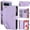 Purple, variant on Dteck for Google Pixel 8A Case, Crossbody Shoulder Strap RFID Blocking Shockproof Magnetic Closure Flip Stand Card Slot Wallet Zipper Lanyard Phone Case Cover, Black