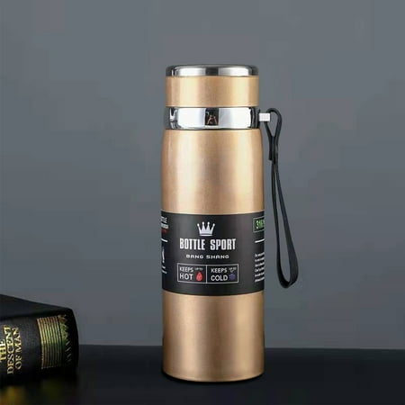 

2023 Summer Savings Clearance! WJSXC Home and Kitchen Gadgets Winter Portable Rope Insulation Cup Stainless Steel Outdoor Vehicle Mounted Large Capacity Insulation Cup 1000ml Yellow