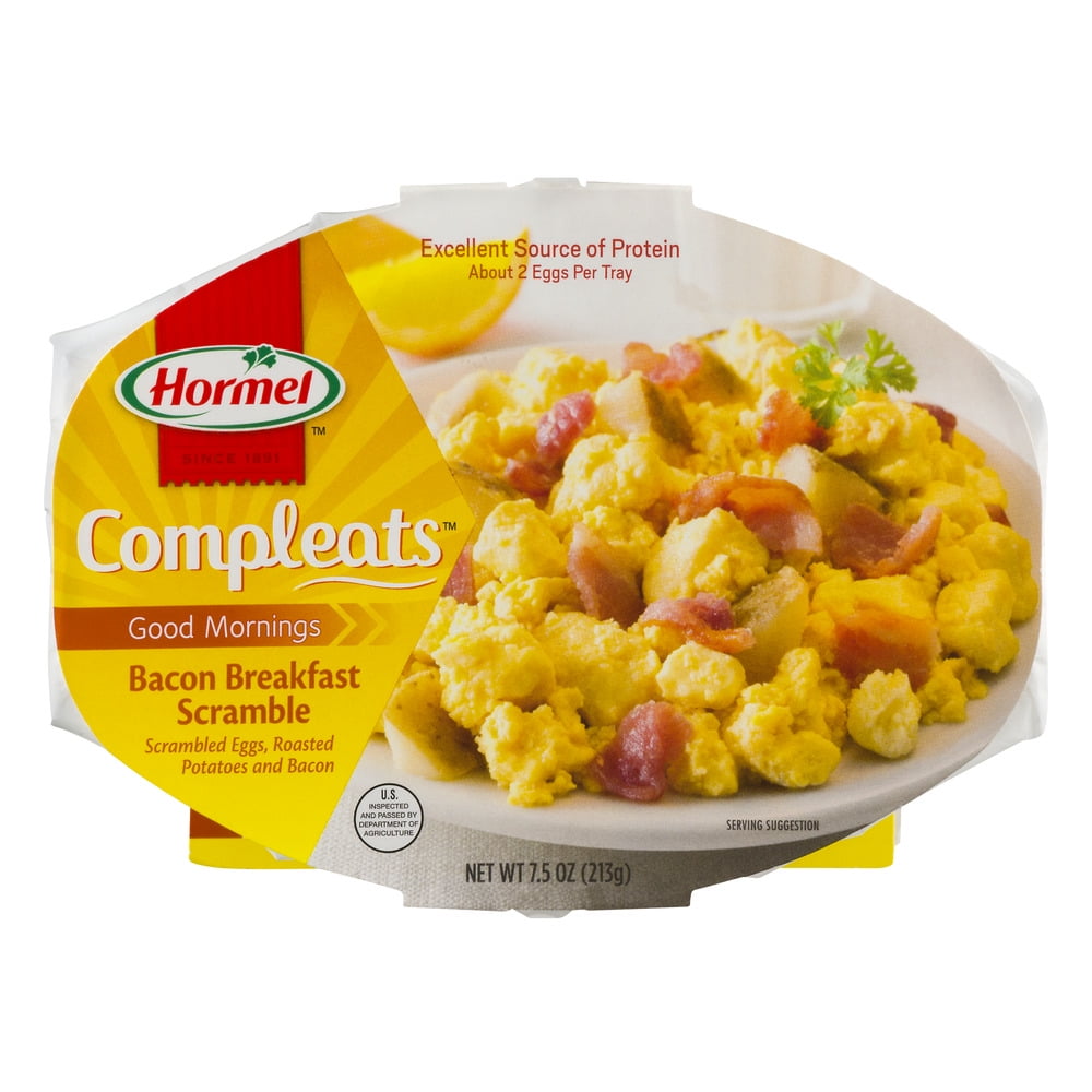 HORMEL COMPLEATS Good Mornings Bacon Breakfast Scramble 7.5 oz. Bowl by Hormel Food Sales, LLC