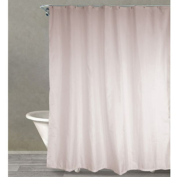 Fabric Shower Curtain Liner In Blush, Wamsutta Extra Long Fabric Shower Curtain Liner