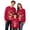 Red_001, variant on HJYCHN Christmas Family Matching Sweatshirt Christmas Sweatshirts Reindeer Holiday Letter Print Long Sleeve Crewneck Relaxed Fit Grey_004 Women_L