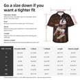 thumbnail image 3 of Siberian Husky Dog With Vintage American Flag Men's 3d Print Casual Button Down Shirts, Novelty Hawaiian Short Sleeves M, 3 of 8