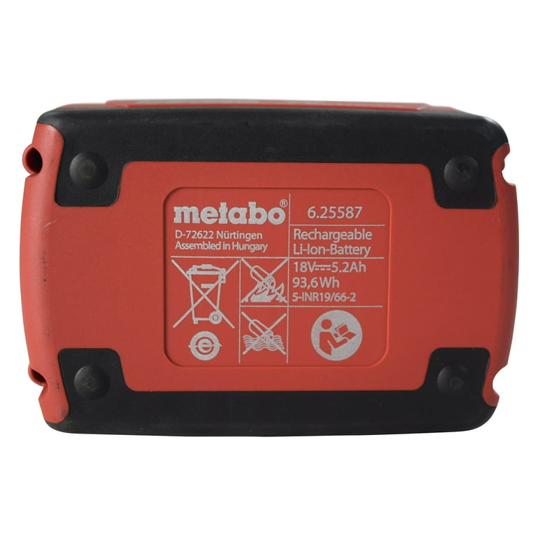 Metabo 625592000 18 V, AH, LI-Ion POWER Tool Battery Pack