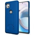 thumbnail image 1 of Nakedcellphone Étui avec Support Compatible avec Motorola One 5G Ace, [Bleu Cobalt] Étui Rigide Mince avec Support pour Moto XT2113, 1 of 7