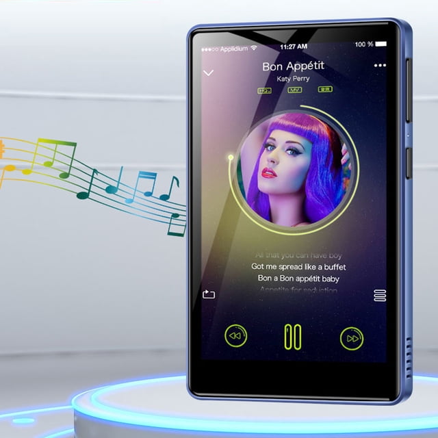 Reproductor MP3 MP4 WIFI Reproductor de música MP3 Android 8.1 Compatible con Bluetooth para niños