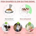 thumbnail image 5 of Wekvgz Cat Slow Feeder with Acrylic Stand Fish Shape Slow Feeder Cat Bowl Nonslip Pet Slow Food Bowl Anti Vomiting Slow Feeder Dish Pet Food Bowl Slow Feeder Bowl for Cats Dogs, 5 of 10