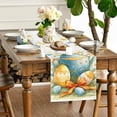 thumbnail image 6 of YingYouFu Easter Table Flag, Bow and Egg Printed Tablecloth Mat for Living Room Tea Table Decor, Spring Holiday Party Decoration and Home Dining Accessory, 6 of 8