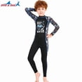 thumbnail image 4 of Traje de buceo para niños, traje de neopreno de cuerpo completo, mono de natación, traje de baño para niños XXL negro, 4 of 9