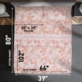thumbnail image 3 of HOMES PERCEPTION 3 Pcs Twin XL Microfiber Sheet Sets – 16” Extra Deep Pocket Wrinkle Free Breathable Microfiber Twin XL Bed Sheets (Peachy Floral), 3 of 8
