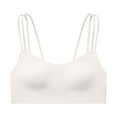 thumbnail image 6 of vigerkar Sports Bras for Women High Support Full Coverage Wireless Padded Yoga Bras No Underwire Seamless Workout Crop Tops White, XXL, 6 of 7