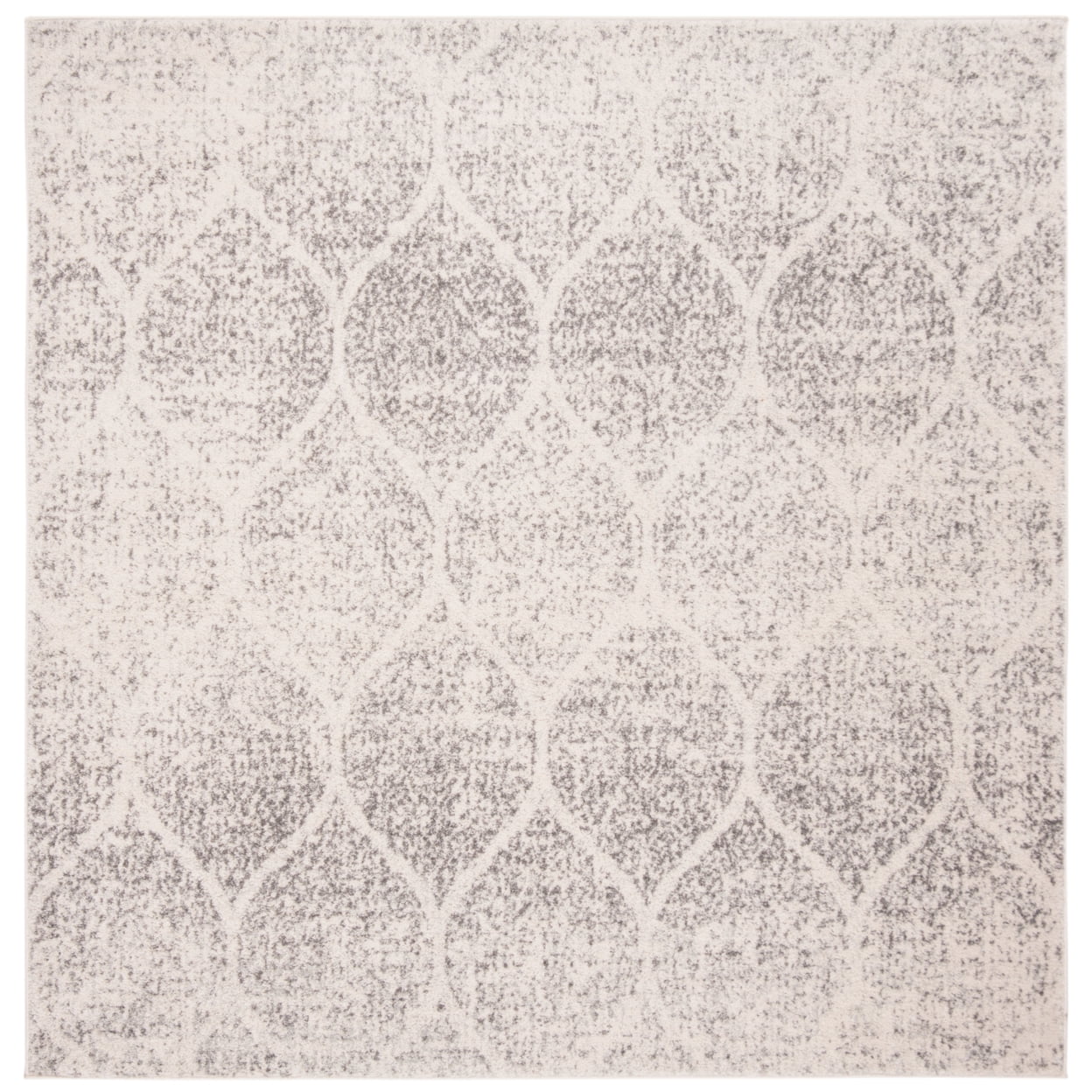 SAFAVIEH Madison Leighton Geometric Area Rug, Ivory/Silver, 8' x 10'