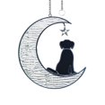 thumbnail image 1 of Cat Decor Stained Glass Moon Suncatchers Window Hanging, Art Earth Element A0K8, 1 of 7