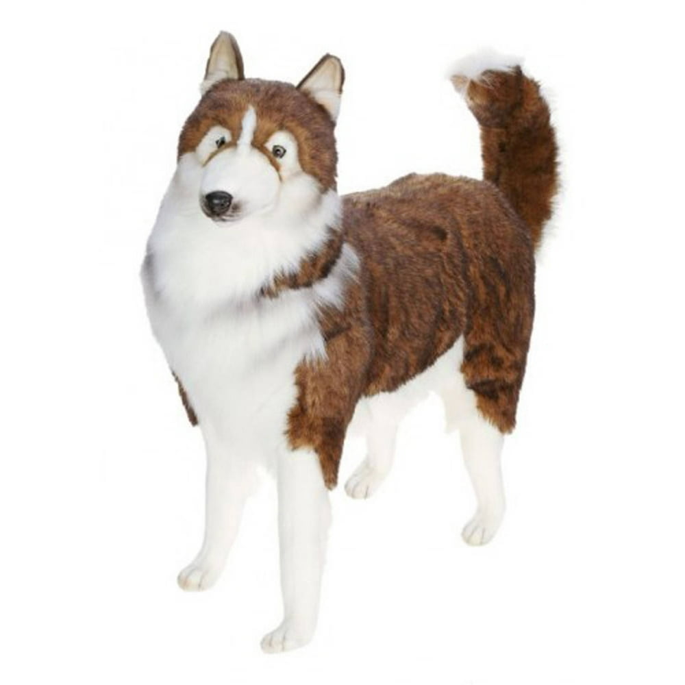 Hansa Life Size Husky Dog Plush Toy - Walmart.com - Walmart.com