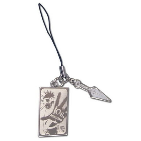 Cell Phone Charm - Naruto Shippuden - New 10th Anniversary Kunai ge17101
