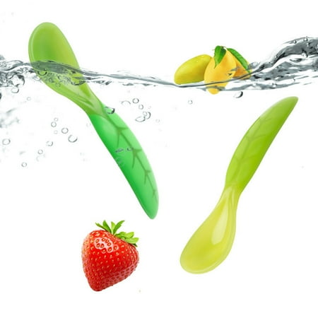 

Travelwant 3Pcs/Set Baby Spoons Soft Silicone Tip Heat Sensitive Toddler Utensils First Stage for Self Feeding Baby Heat Spoon Kit