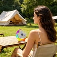 thumbnail image 2 of Gradient Atmosphere Desktop Fan,USB Rechargeable Quiet Circulation Desk Fan,Multi Speed Portable Small Table Fan for Indoor Outdoor Dorm Bedroom(White), 2 of 8