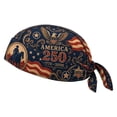 thumbnail image 2 of America 250th Cycling Pirate Hat/Biker Headwrap, 250th Anniversary Motorcycle Bandana, Cool Biker Skull Caps, 2 of 9