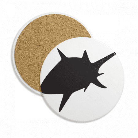 

Blue Ocean Black Shark Biology Pattern Coaster Cup Mug Tabletop Protection Absorbent Stone