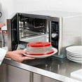 thumbnail image 6 of Microwave Plate Cover 10.5" Round Vented Collapsible - Dishwasher-Safe (BPA-Free) by Polerce (Red), 6 of 6