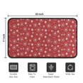 thumbnail image 5 of Red Christmas Snowflake Pattern Door Rugs,Washable Non Slip Door Mats Indoor,Decorative Door Mats,Entry Mat Indoor for Entrance,Bedroom,Kitchen,Bathroom,30"x17", 5 of 6