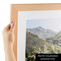 ArtToFrames 18x18 inch European Beech Picture Frame, Brown Wood Poster Frame (4849)