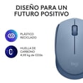 thumbnail image 4 of Mouse Logitech M170 Azul Gris, 4 of 4