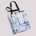 thumbnail image 2 of PKQWTM batik tie dyed fabric of indigo color on white cotton Canvas Shoulder Bags Handbags Tote Bags Shopping Bag, 2 of 2