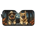 thumbnail image 2 of Uorisanigo Car Sunshade Folding Car Windshield Sun Shade Cute Starry Night Golden Retriever Print Car Decor Blocker Visor Protector Cover Front Window Shield Reflective Polyester Blocks Heat and Sun, 2 of 7