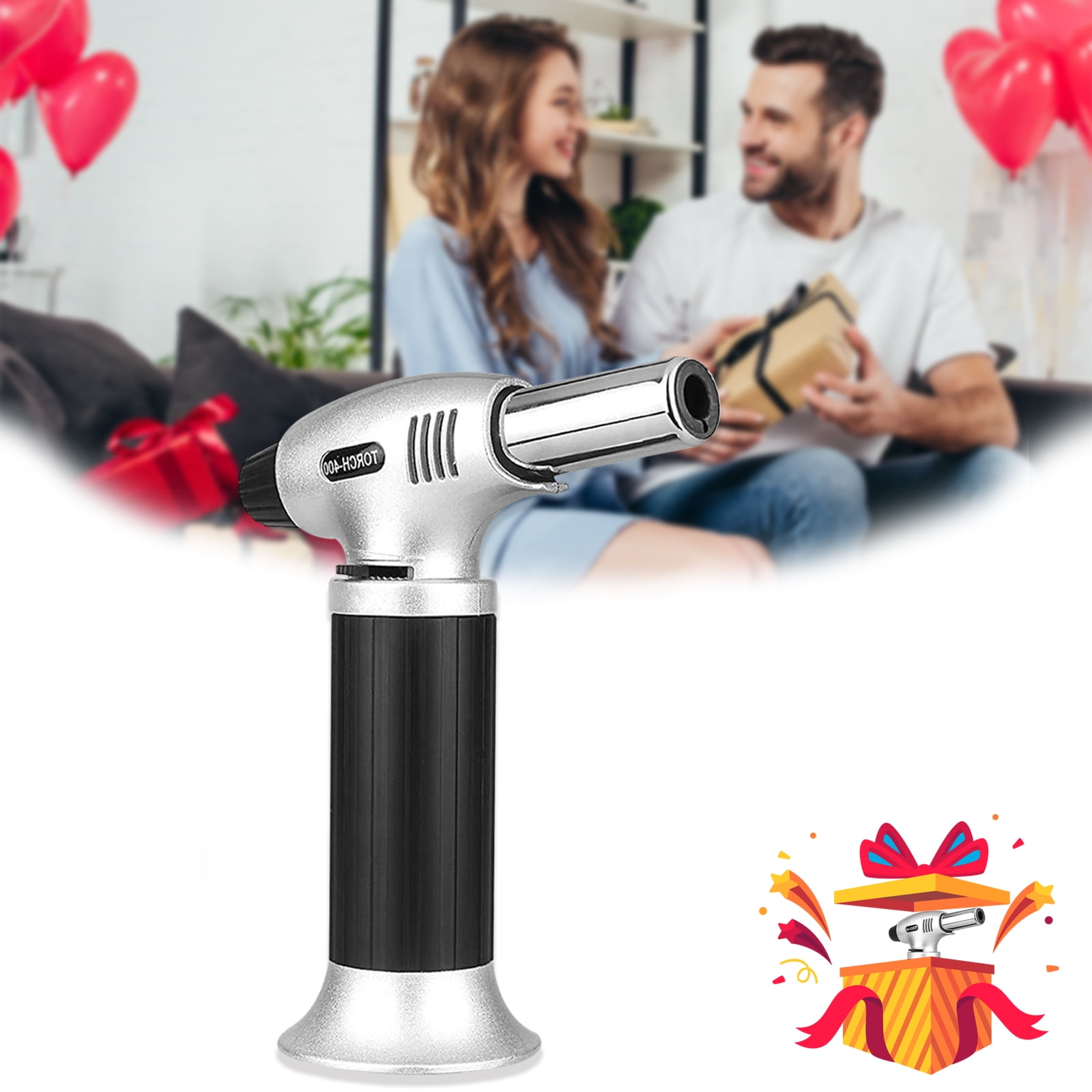 Chef Cooking Blow Torch, Professional Adjustable Flame Culinary Butane