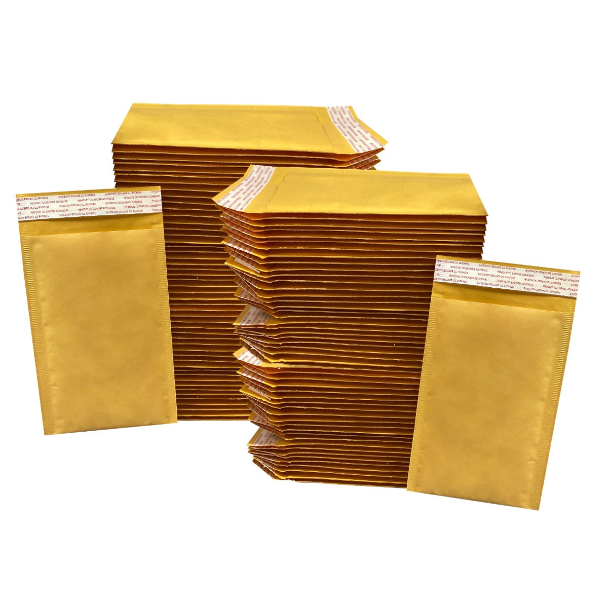 StarBoxes 100 Kraft Bubble Mailers 5x10" - #00 Self-Seal Padded Envelopes