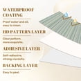 thumbnail image 6 of Peel and Stick Wallpaper Vertical Striped Muted Green Blue Neutral Tones Minimalist Wall Mural 23.6in x 9.8ft Self Adhesive Removable Wall Paper Renter Friendly Wallpaper for Nursery Bedroom Cabinets, 6 of 8