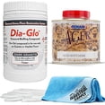 thumbnail image 2 of Dia-Glo (Diaglo) Dark Granite 1QT, Stone Granite Floor Polishing Compound - Tenax AGER 1/4 Liter - 16x16 Microfiber Cloth - Gloves - Bundle - 4 Items, 2 of 3