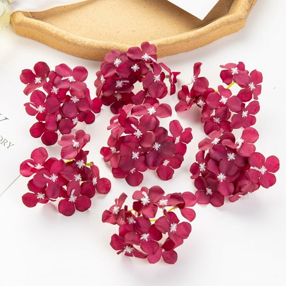 Yoyauz 5PCS Faux Hydrangea Flower Hydrangea Artificial Flowers Hydrangea Bouquet Faux Flower Table Centerpieces for Home Wedding Bridal Bouquet Office Party DIY Floral Decor