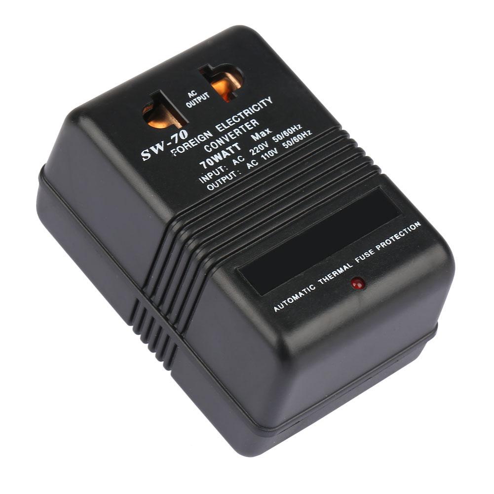 Details about / 220V-110V Step Down Voltage Converter Power Transformer 70W Hot