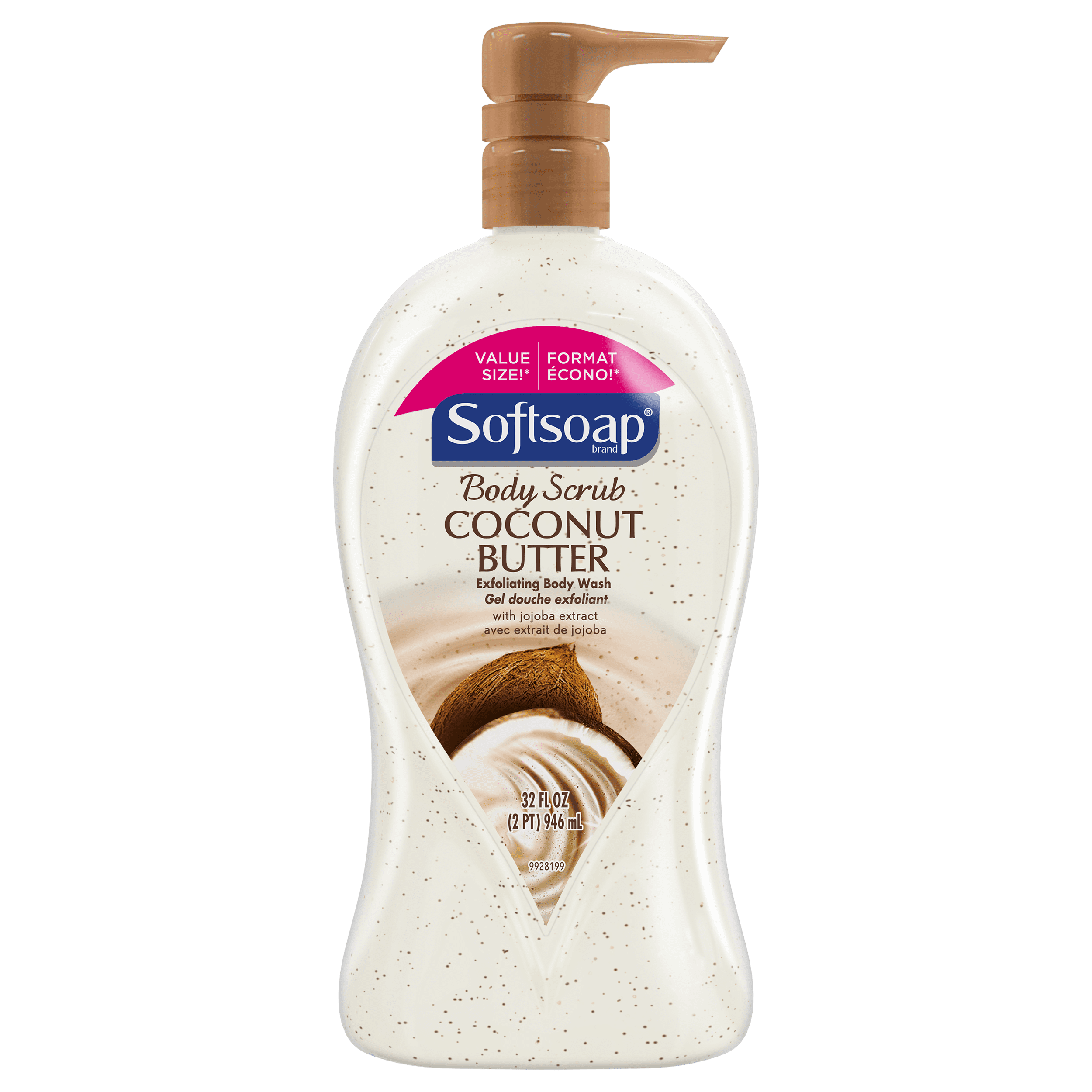 Softsoap Coconut &#38; Butter Scrub Exfoliating Body Wash Pump - 32 fl oz