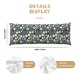 thumbnail image 3 of KLL Ultra Soft Microfiber Body Pillow Cover/Pillowcases 20"x54" with Hidden Zipper Closure-Flowers and Bee, 3 of 8