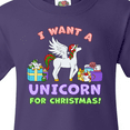 thumbnail image 4 of Inktastic I Want a Unicorn for Christmas with Presents Youth T-Shirt, 4 of 5