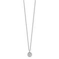 thumbnail image 2 of Sterling Silver Cheryl M Rhodium-plated Vibrant CZ Circle Necklace, 2 of 4