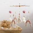 thumbnail image 3 of Baby Wooden Boho Rainbow Bed Bell Rattles Toys Hanging Pendant Newborn Toys Mobile Crib Bracket Montessori Toys Baby Birth Gift, 3 of 7