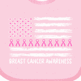 thumbnail image 4 of Inktastic Breast Cancer Awareness Pink Ribbons and Flag Boys or Girls Baby Bib, 4 of 4