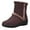 Brown, variant on Gyexs Womens Winter Snow Boots Lined Warm Waterproof Side Zip Ankle Boots Non Outdoor Booties Comfortable Shoes Black Size 7