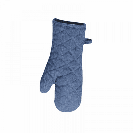 

Heat Resistant Cotton Oven Gloves With Unique Design - Non-Slip Grip For Safe Handling Of Hot Pots And Pans - Perfect For Cooking And Baking(Blue)