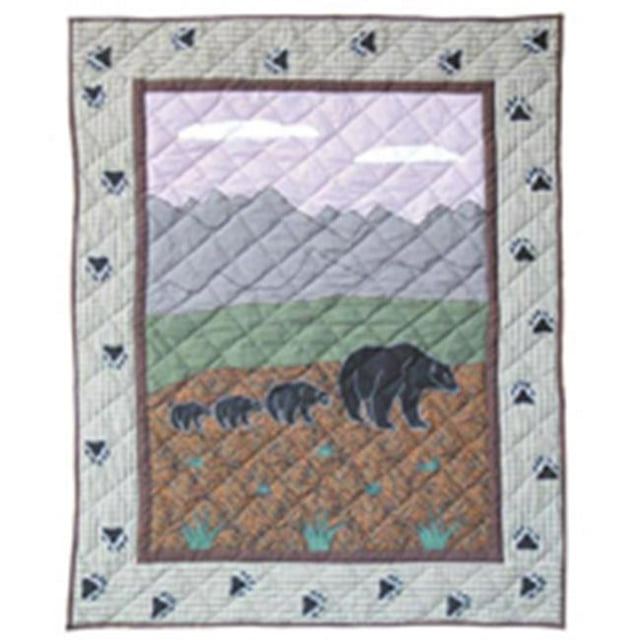 Patch Magic QCBCTY Bear Country- Quilt Crib 36 x 46 in.