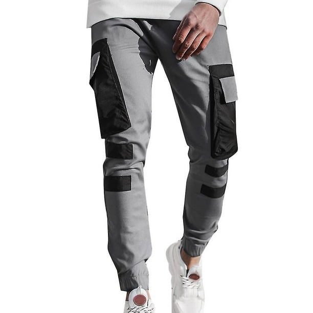 Men Casual Cargo Trousers Jogging Joggers Combat Tracksuit Bottoms Pants